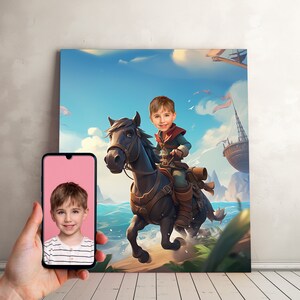 Personalized Pirate Portrait – Custom Kids Photo Gift