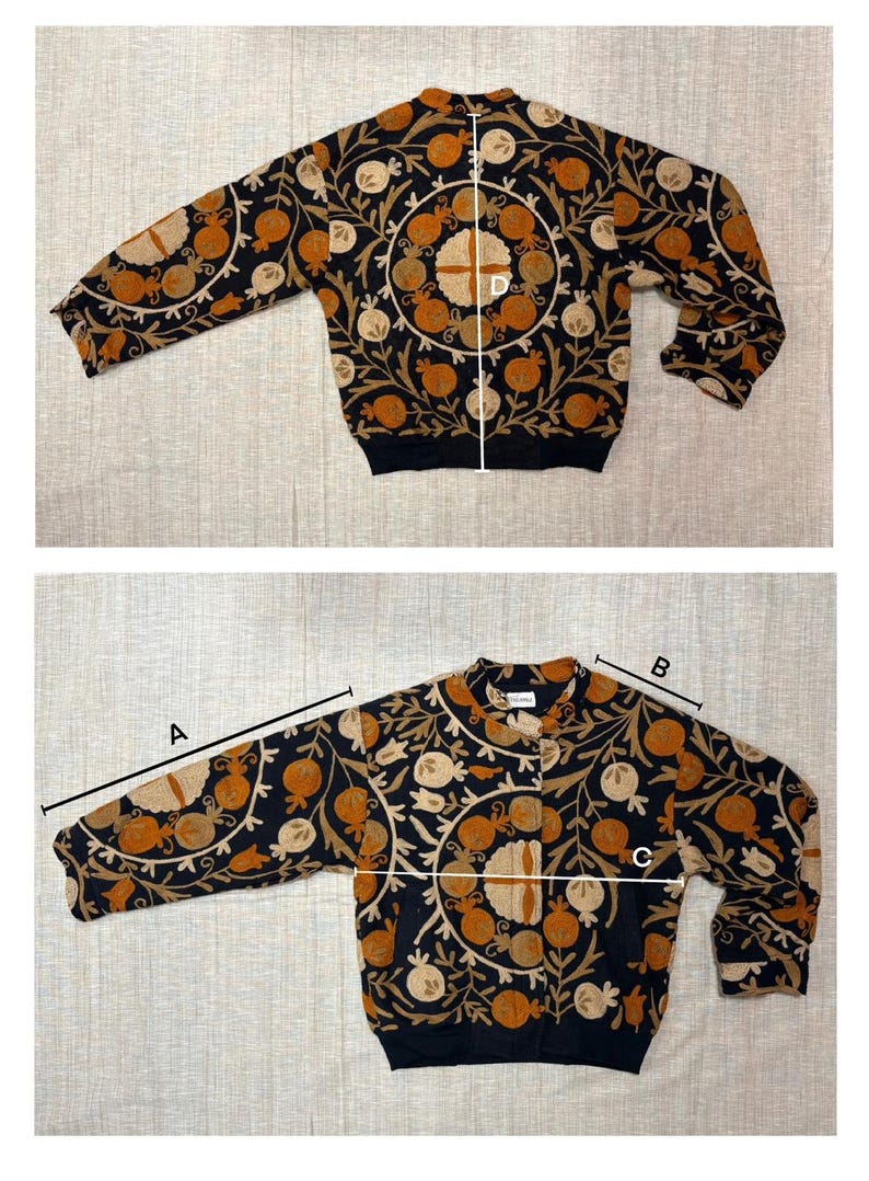 Embroidered Suzani Jacket | Bomber Jacket by THAAMSZ image 9