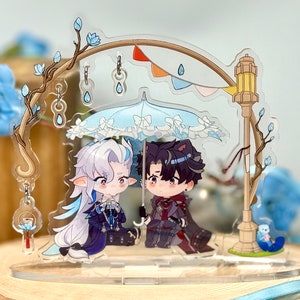 Neuvillette & Wriothesley Rain Standee
