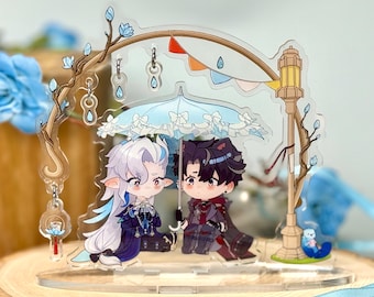 Neuvillette & Wriothesley Rain Standee