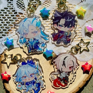 Fontain Acrylic Charms- Neuvillette/Wriothesley/Furina/Arlecchino