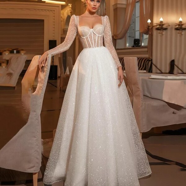 9271 Grey Shimmer Tulle Dress
