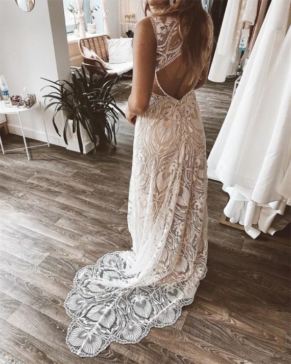 Lace bridal etsy cheap