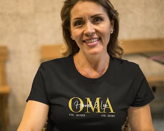 Ladies Organic Shirt GRANDMA Name Year | Mom | personalized | Gift | Mother's Day | birthday | birth | Family