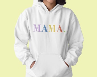 Hoodie MAMA in bunt | Mama | Geschenk | Muttertag | Geburtstag | Geburt | Familie | Kinder