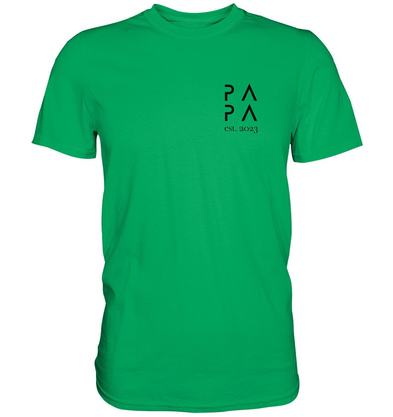 May include: A bright green t-shirt with a black logo that says "P&Lambda;P&Lambda; est. 2023".