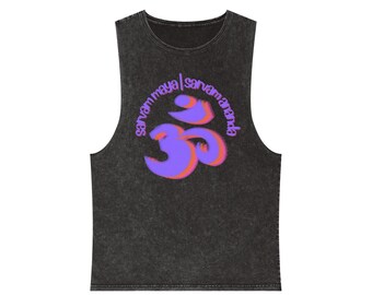 Om Symbol Neon Graphic Tank Top | Yoga Chakra Meditation Tee