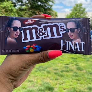 Custom Chocolate Bite Size Candy Wrappers, Custom Custom Chocolate Peanut Wrapper, Custom M&Ms Label, Unique Gift Ideas, Custom Candy