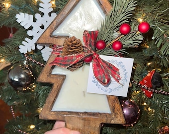 Tree Dough Bowl Candle