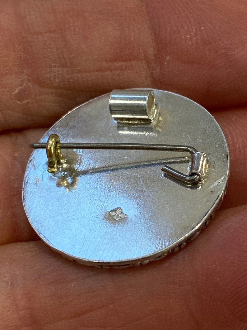 Médaillons broche ou pendentif argent, pierres fines cadeau pour elle image 7