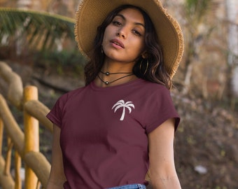 Palma Tee - Palm Tree T-shirt, Tropical T-shirt, Beach day shirt, Gift for beach lovers, Gift for surfers, Island life