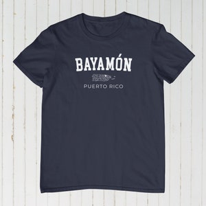 Bayamon Puerto Rico T-Shirt: College Text Pride Tee