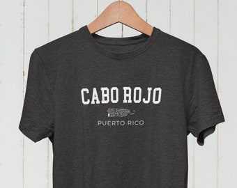 Cabo Rojo Puerto Rico Tee - Cabo Rojo Tshirt, Puerto Rico Pride Tshirt, Puerto Rican Tshirt, Boricua Tshirt, College Text Puerto Rico