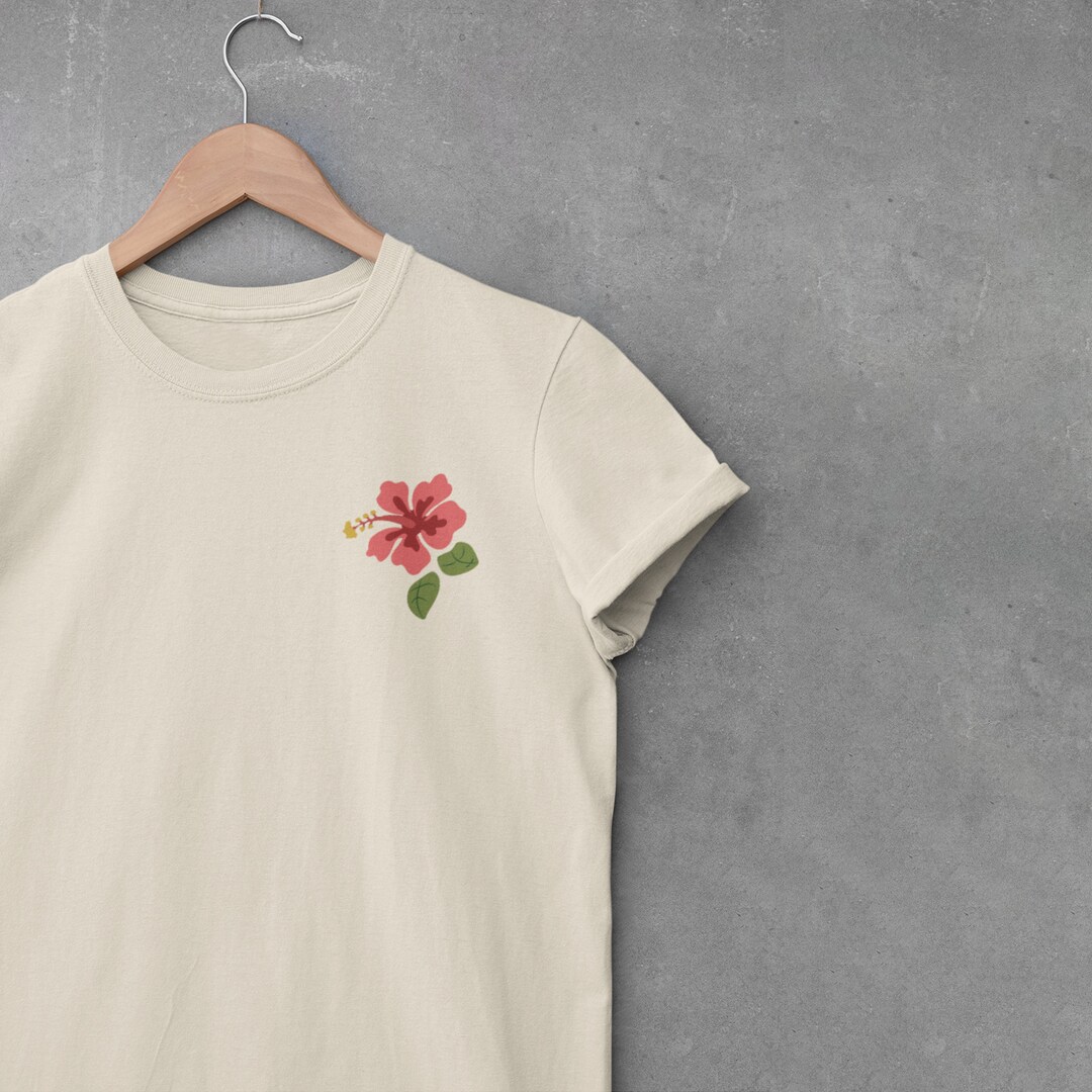 Flor De Maga Tee Hibiscus Flower Tshirt Tropical Floral - Etsy