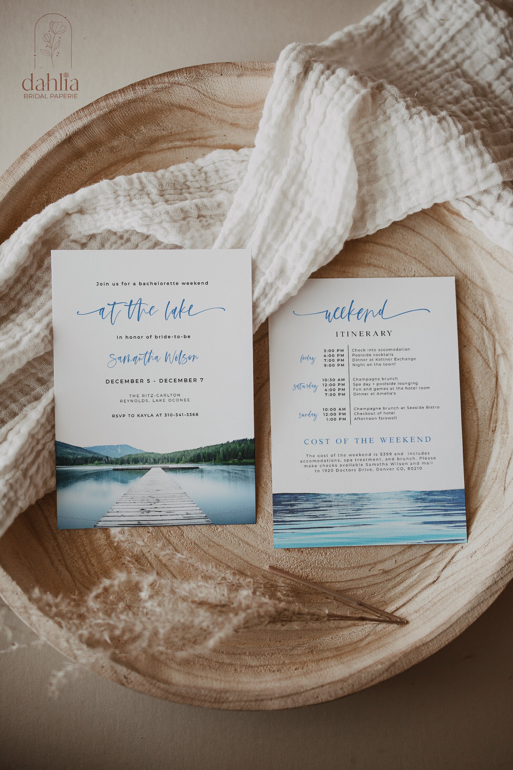 Lake Bachelorette Weekend Invitation Itinerary Tropical Bachelorette Party Beach Bachelorette Invite Lagoon Bachelorette Hens
