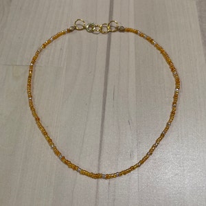 Handmade One of a Kind Dainty Seed Bead Choker Necklace