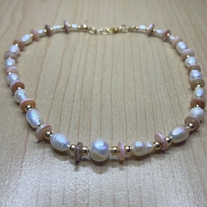 pearl and shell necklace