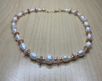 pearl and shell necklace