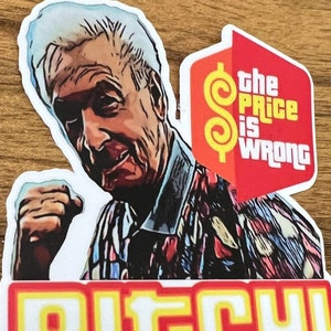 Happy Gilmore | Bob Barker | Price is wrong | Vinyl Sticker | Vinyl Decal | Laptop Sticker | Water Bottle Sticker
