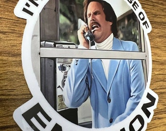 Anchorman "Glass Case of Emotion" Vinyl Sticker Decal