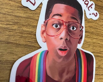 Steve Urkel | Did I do that? | Vinyl Sticker | Vinyl Decal | Laptop Sticker | Water Bottle Sticker