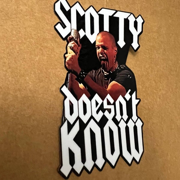 Euro Trip "Scotty Doesn't Know" Vinyl Sticker