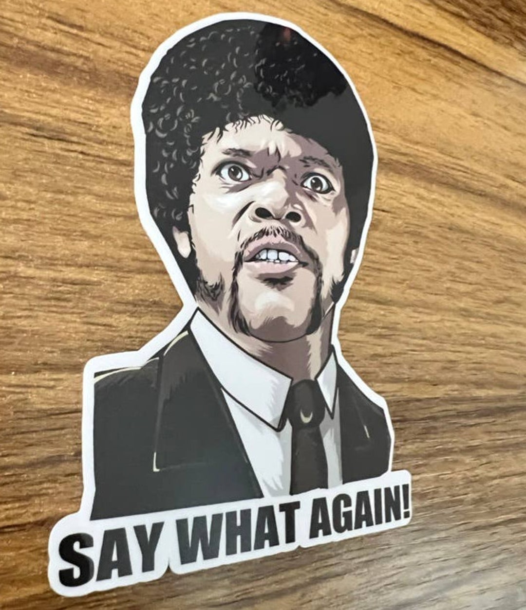 Pulp Fiction | Say What Again Sticker | Jules Winnfield Quote Vinyl ...