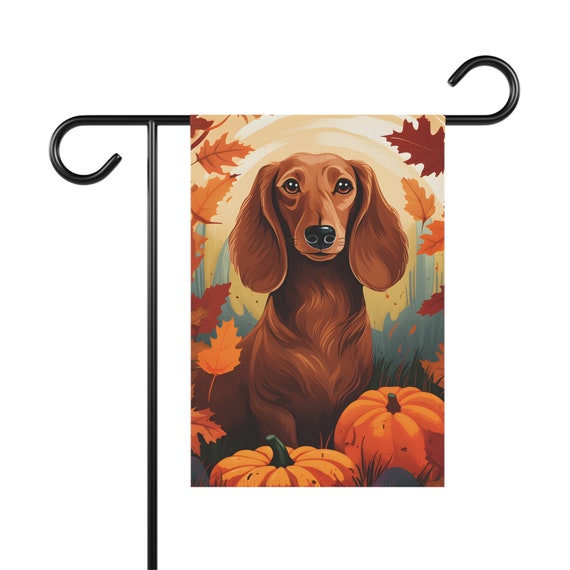 Mommy's Little Pumpkin Dachshund Garden Flag Mommy's Little Pumpkin Dachshund Garden Flag