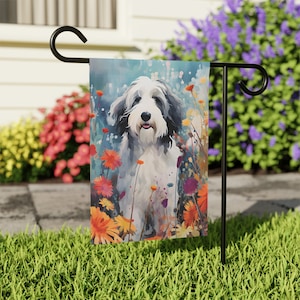 Sheepadoodle Garden Flag, Sheepadoodle Gifts , Sheepadoodle Mom, Sheepdogpoo Gifts , Sheepdoodle, Sheeppoo , Sheep-a-poo