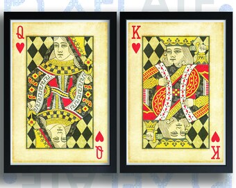 King Hearts Poster Etsy Uk