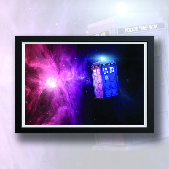 Framed Poster Prints,  Doctor Who, Tardis, Classic British TV, A1 A2 A3 A4 A5 A6, Christmas Gift