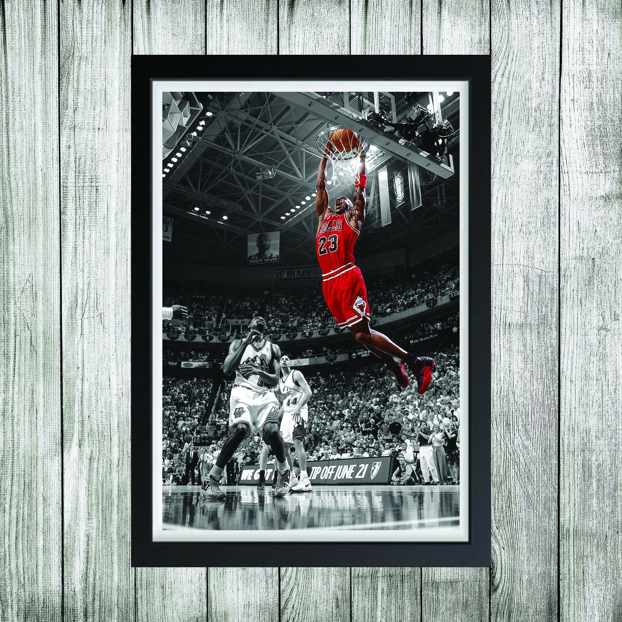 Michael Jordan Poster Basketball Sports Poster Print Old Photo Large Wall  Art Canvas Paintings Office Decoration Unframed