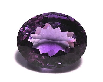 BELLE AMETHYSTE 6,53 carats forme ovale - pierre gemme violette NATURELLE taillée - pour la bijouterie, collection, création, étude gemmo