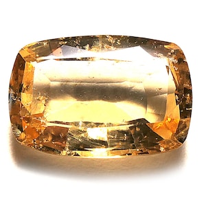 BEAUTIFUL GROSSULAR GARNET 4.88 carats yellow cushion shape - rare natural gemstone cut for jewelry, collection, creation