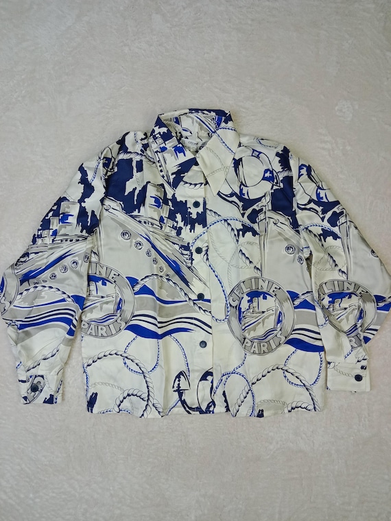 Celine, Vintage Celine Paris Blouse Shirt