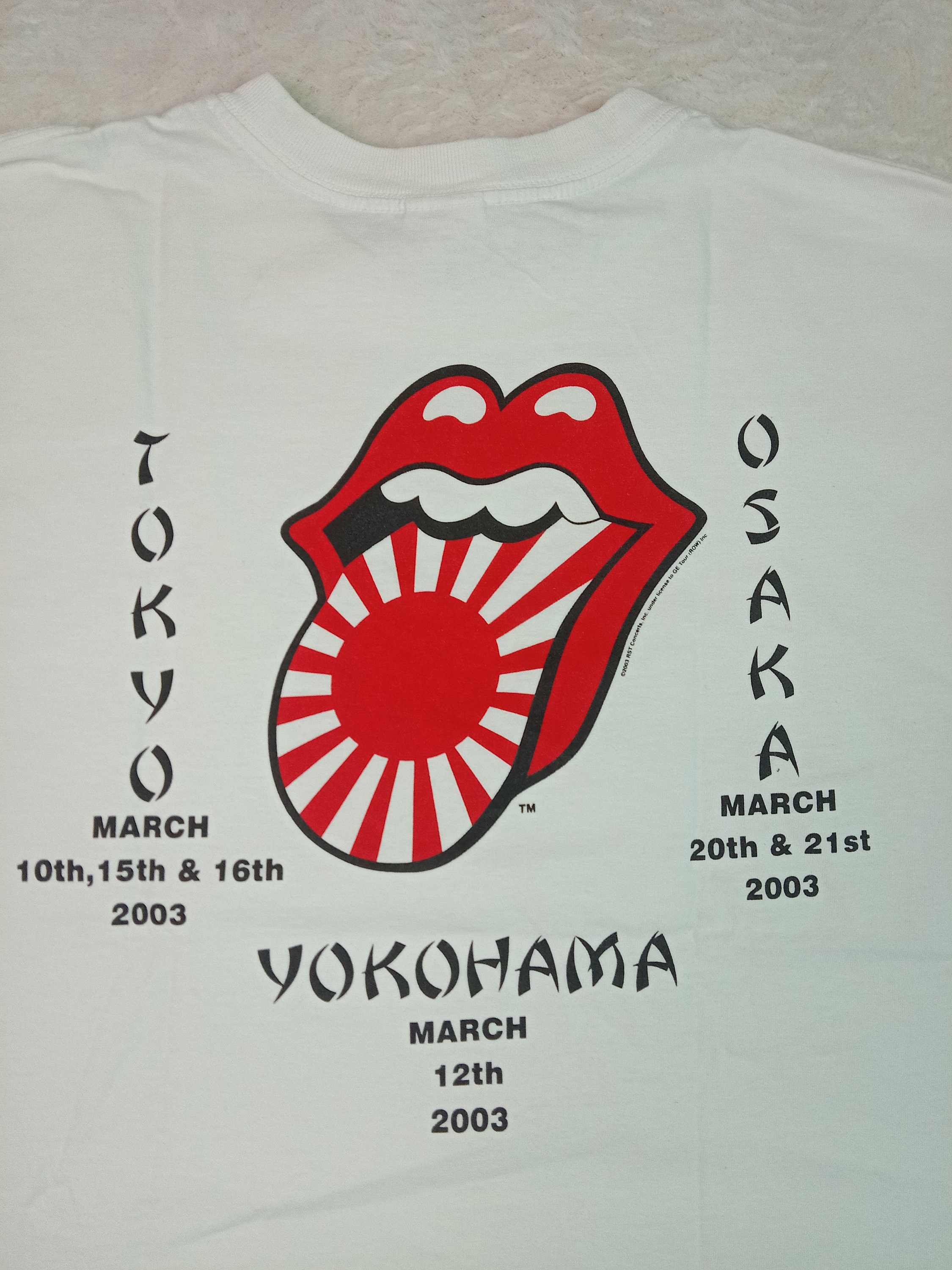 ROLLING STONES 2002-2003 ジャパンツアーTシャツ Vintage Rolling Stones Japan Tour 2003 Osaka Yokohama T