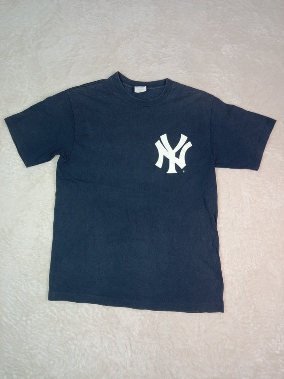 応援グッズ Majestic - Majestic vintage Yankees baseball shirt Vintage New York Yankees Majestic t-shirt made in USA