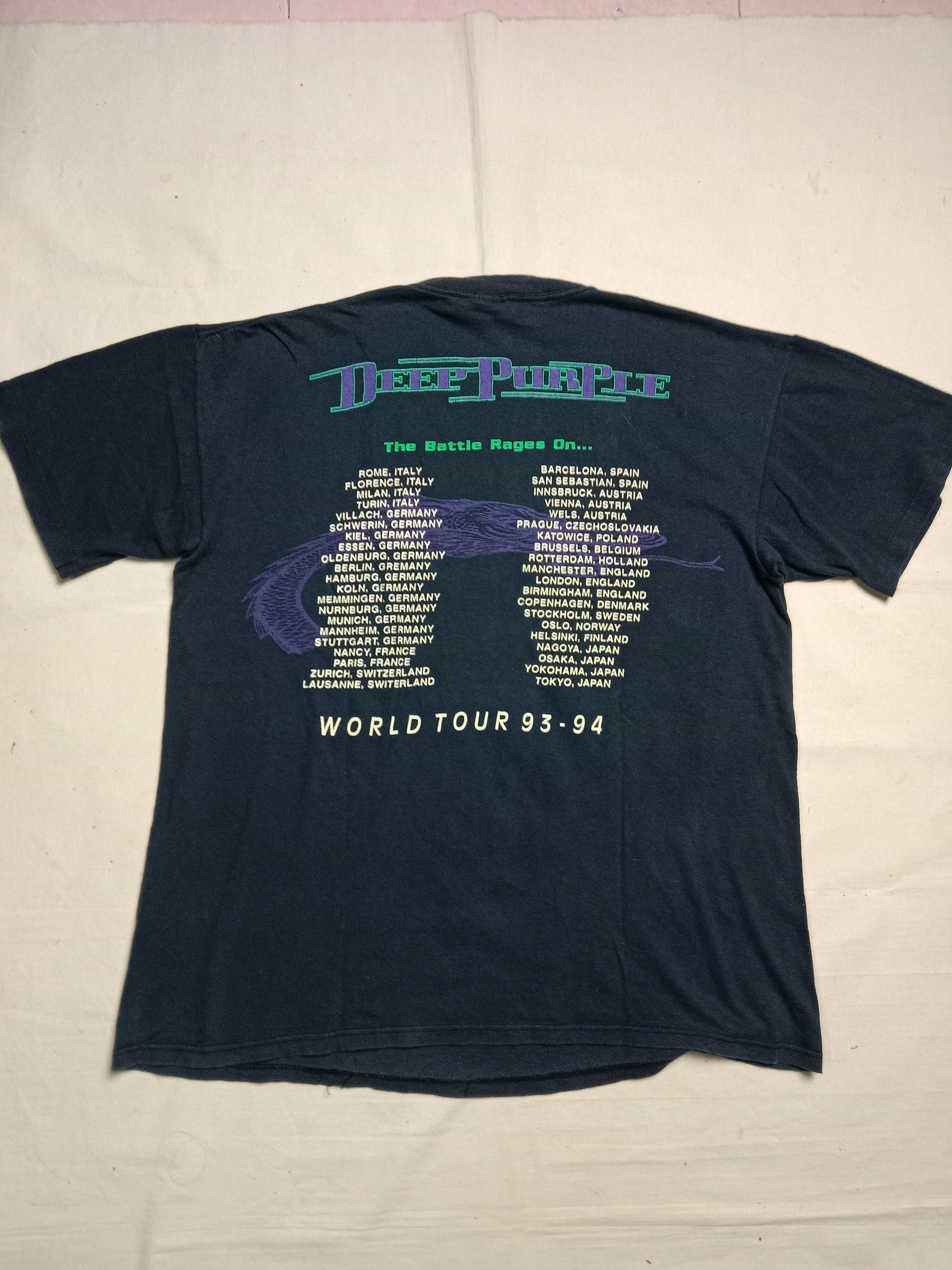 Vintage Band Deep Purple the Battle Rages on World Tour 1993-1994