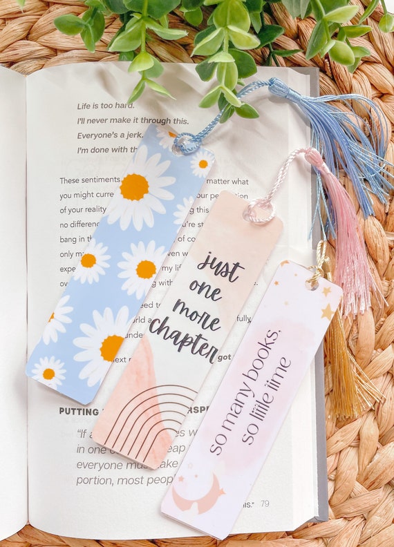 Bookmark CUSTOM Cute Aesthetic Bookmark Custom Name Etsy
