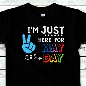 Je suis juste là pour le Svg du 1er mai | Jour de la fête scolaire SVG | Svg dernier jour d'école | Fichier de coupe silhouette |  svg, dxf, png, eps