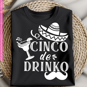 Cinco de Drinko SVG | 5 de maio SVG, Cinco De Mayo| svg, dxf, png, eps