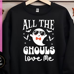 All the Ghouls Love Me SVG | Cute Halloween SVG | kids TShirt SVG for Boys  | Kids Fall Svg