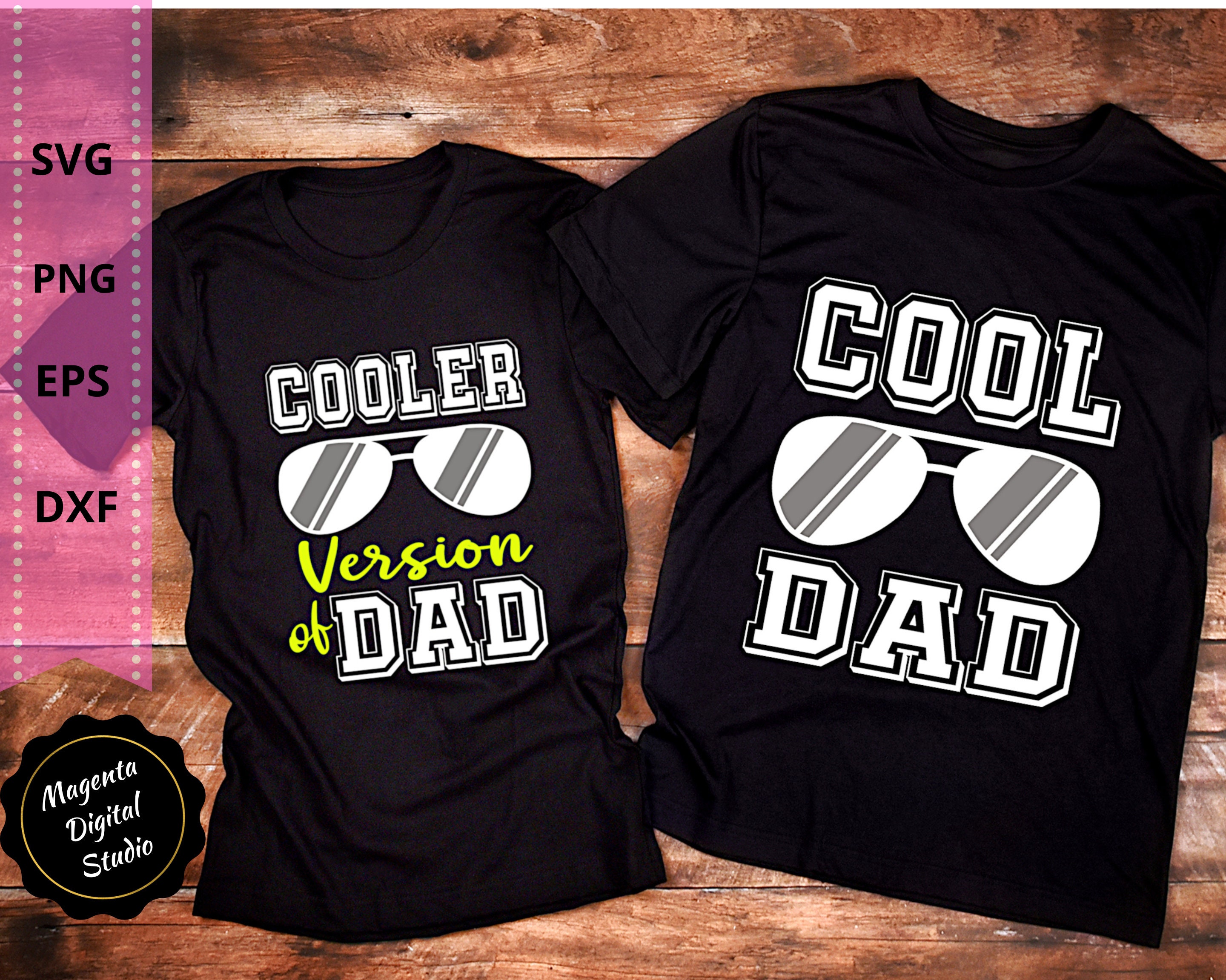Funny Cool Dad/cooler Version of Dad Bundle SVG Father's Etsy