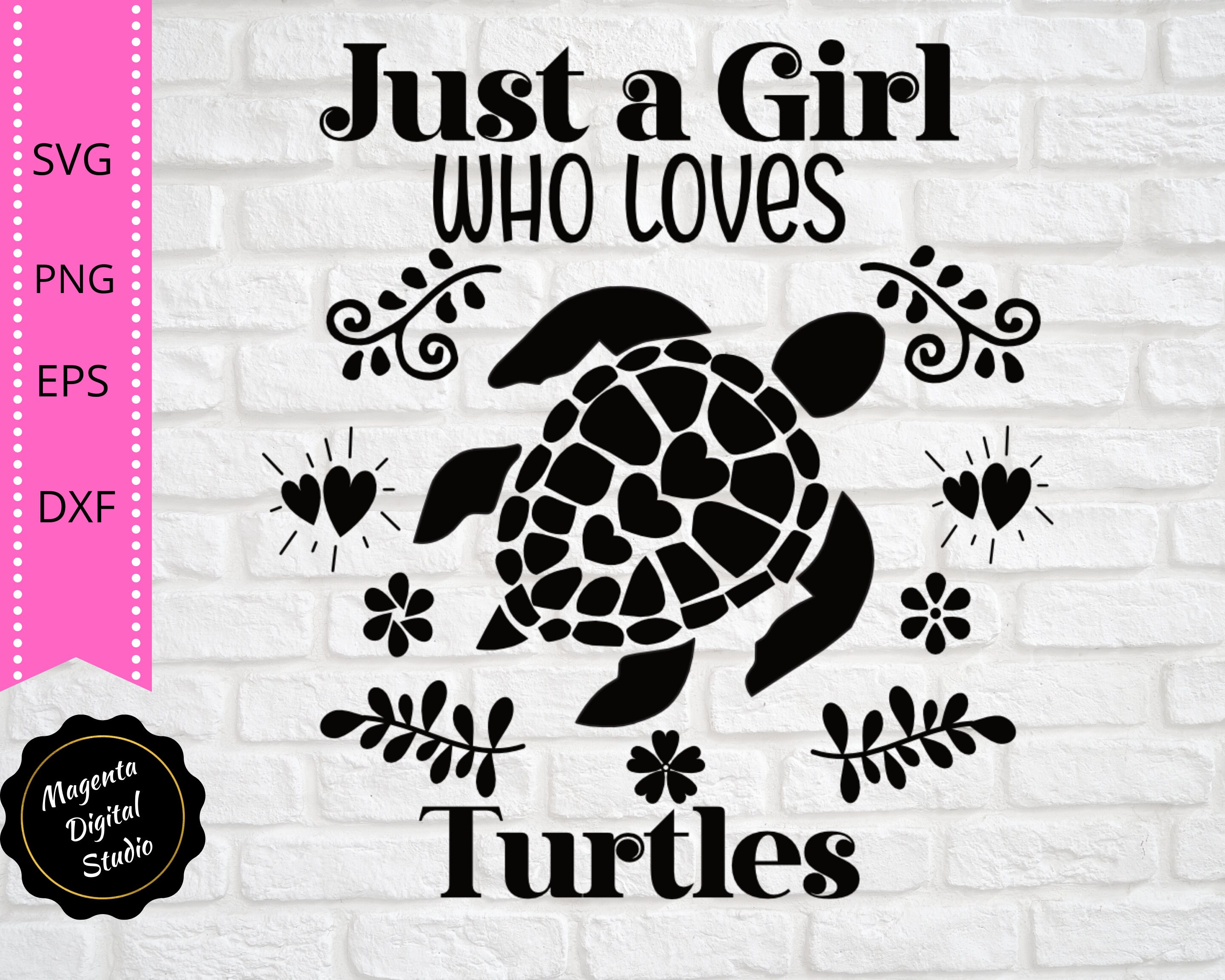 Just A Girl Who Loves Turtles Svg Sea Turtle Svg Eco Etsy
