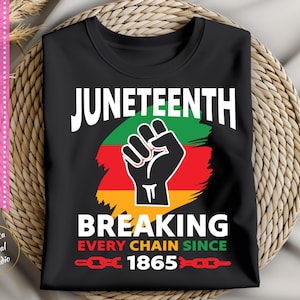 Juneteenth Breaking Every Chain SVG PNG EPS: Black History Freedom (Digital Download)