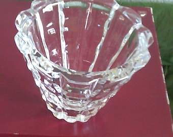 WAVES by ORREFORS Large Crystal Glass Bowl Design by OLLE Alberius New in Box