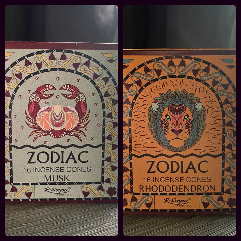 Zodiac Incense Cones || zodiac incense | zodiac gift | incense | incense gift | incense cones | unique incense | metaphysical gifts image 5