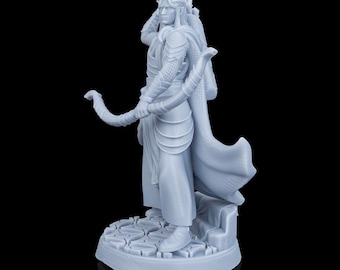Elven Ranger RPG Model w/ base | 32mm and 75mm scale options | D&D Tabletop Miniature