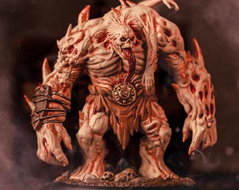 Modelo de rol de gólem de carne con base / escala de 32 mm / miniatura de mesa de D&D / *Nueva fórmula de resina