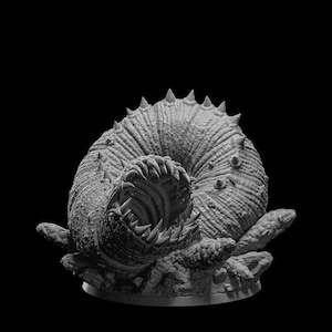 Sand Worm Monster | 32mm scale | D&D Tabletop Miniature
